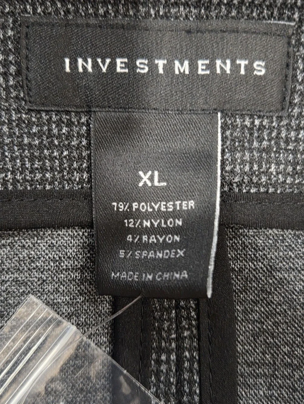 Investments Charcoal Textured Single-Button Blazer
